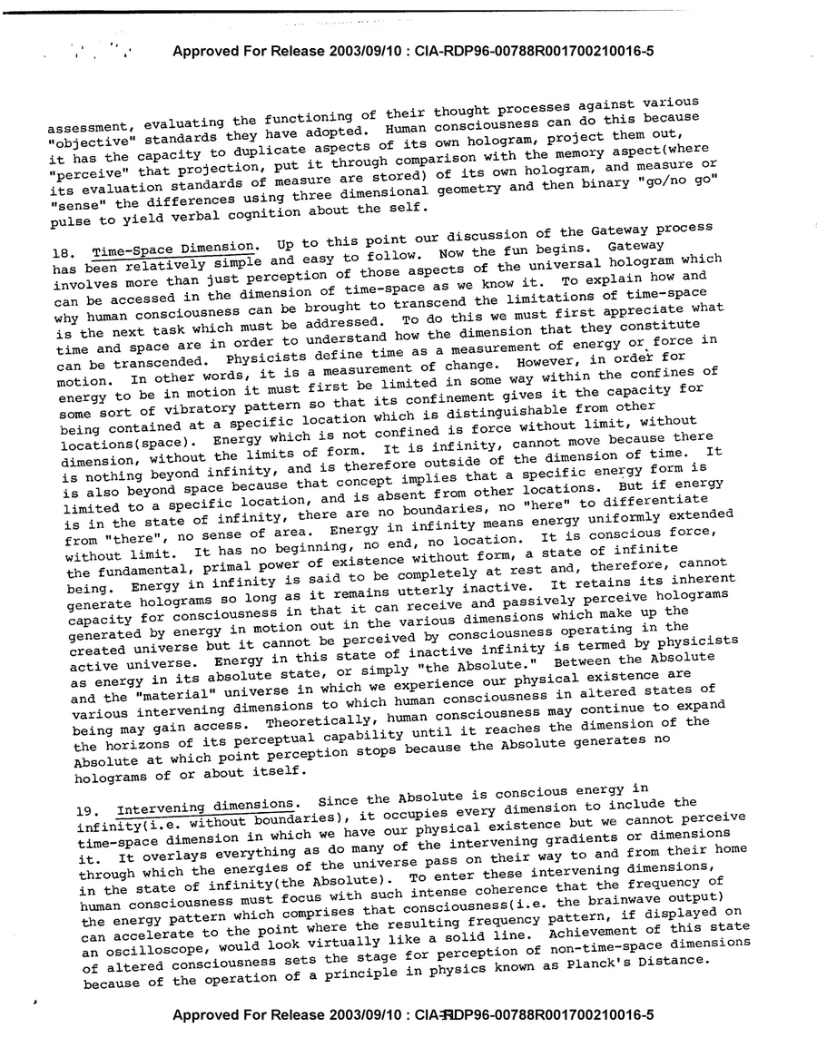 Analysis and Assessment of the Gateway Process — leaf 13, printed page 11, facsimile of the released scan