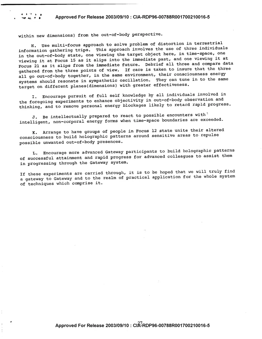 Analysis and Assessment of the Gateway Process — leaf 29, printed page 27, facsimile of the released scan