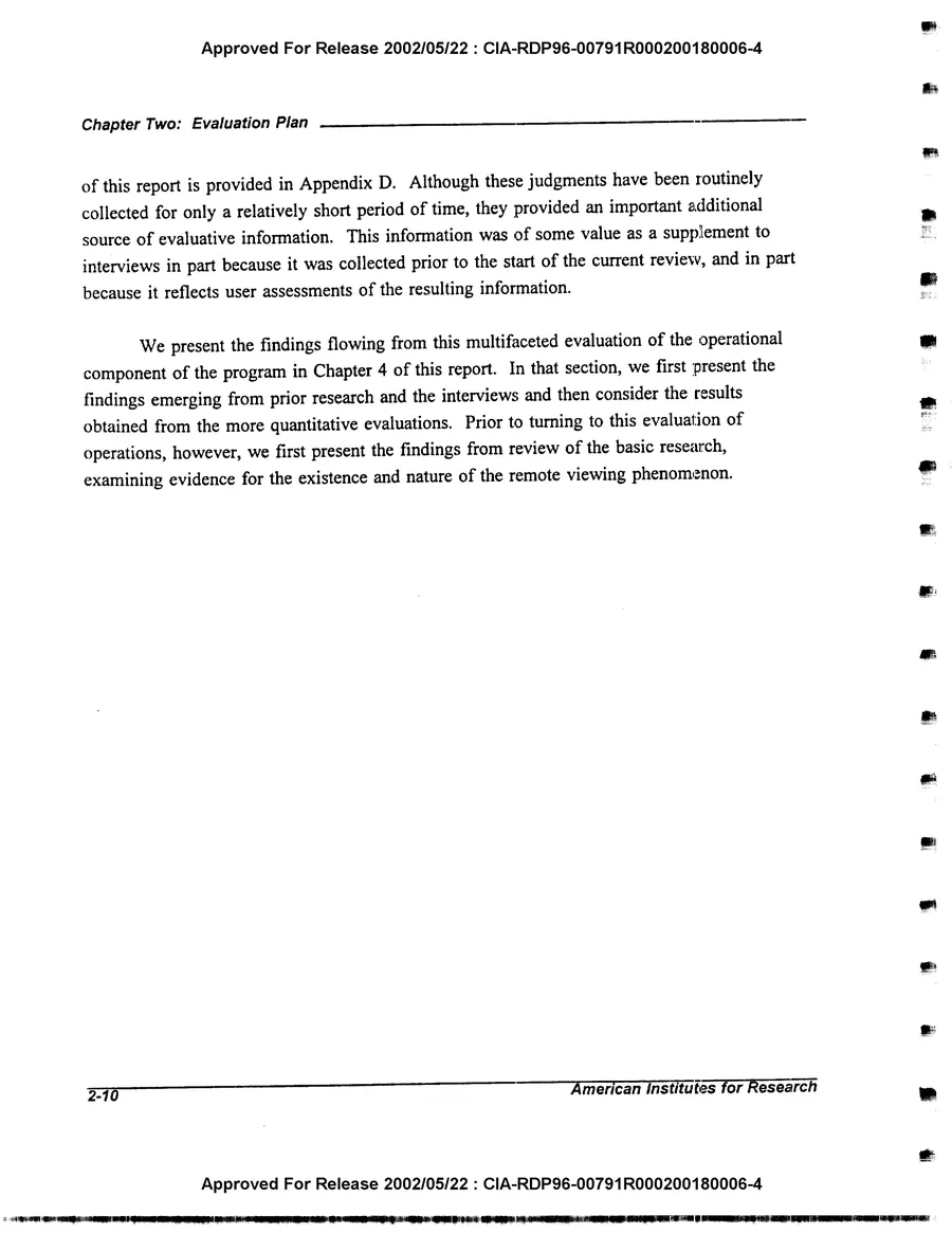 An Evaluation of Remote Viewing: Research and Applications — leaf 28, printed page 2-10, facsimile of the released scan