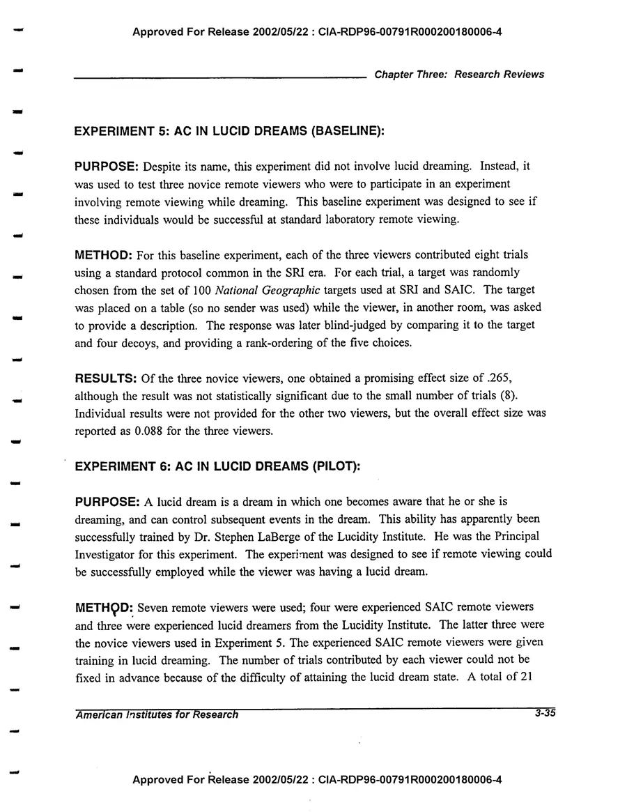 An Evaluation of Remote Viewing: Research and Applications — leaf 64, printed page 3-35, facsimile of the released scan
