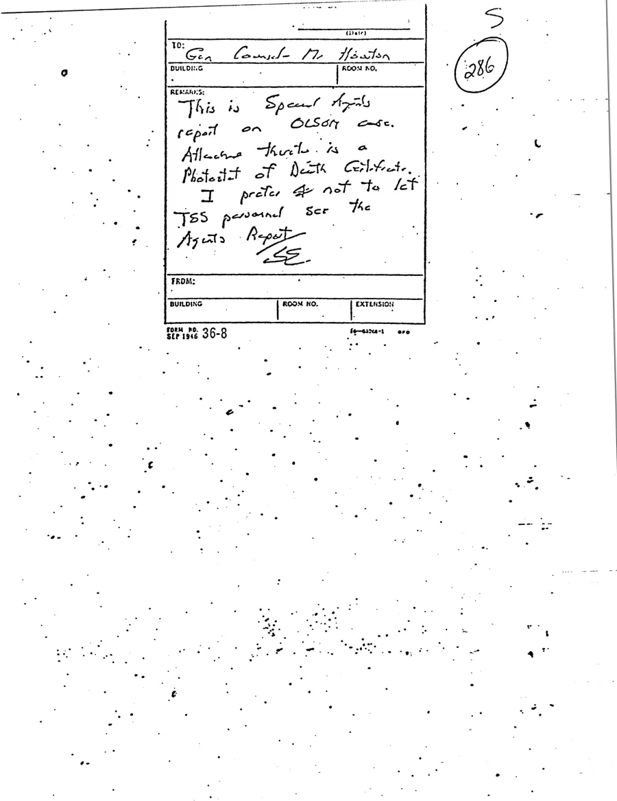 FRANK R. OLSON — leaf 4, facsimile of the released scan