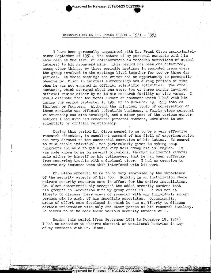 FRANK R. OLSON — leaf 7, facsimile of the released scan