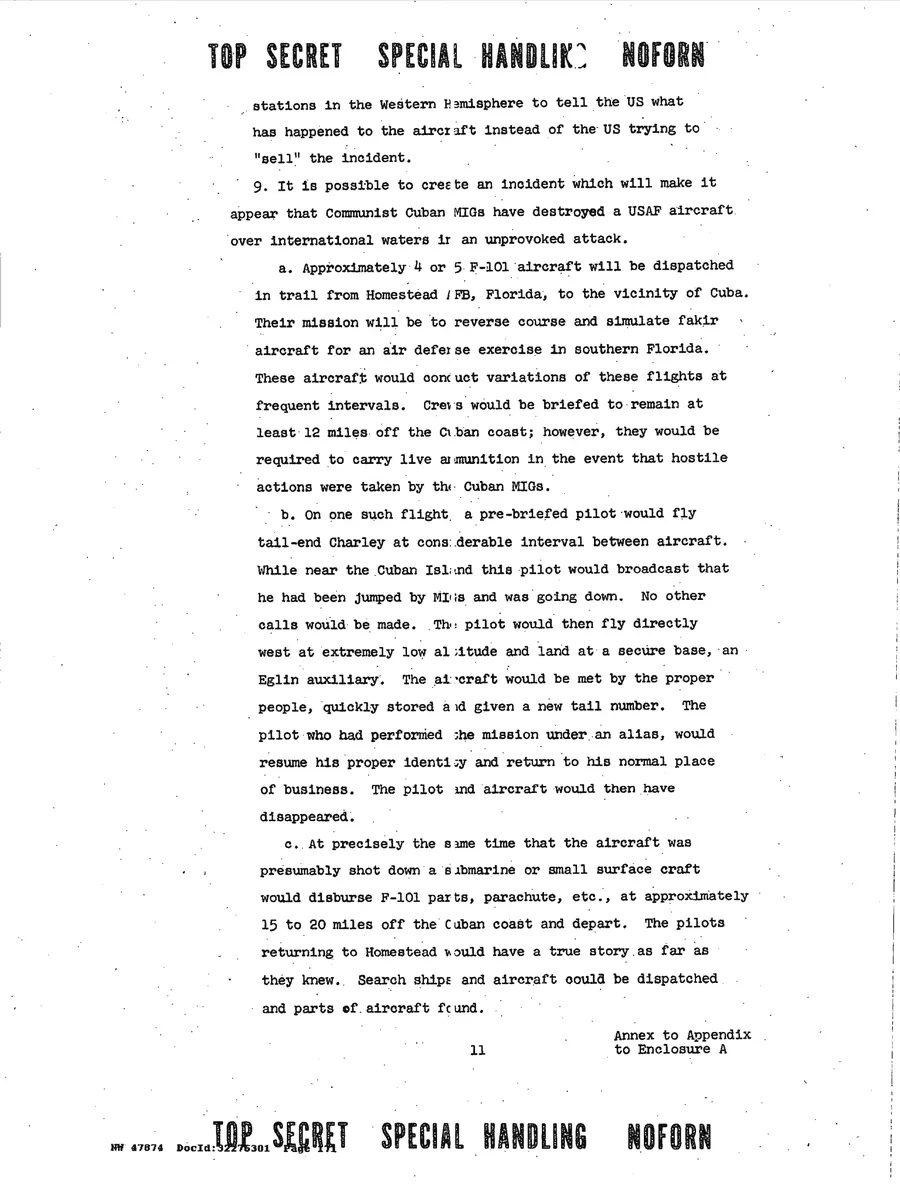 Justification for US Military Intervention in Cuba — leaf 35, printed page 11, facsimile of the released scan