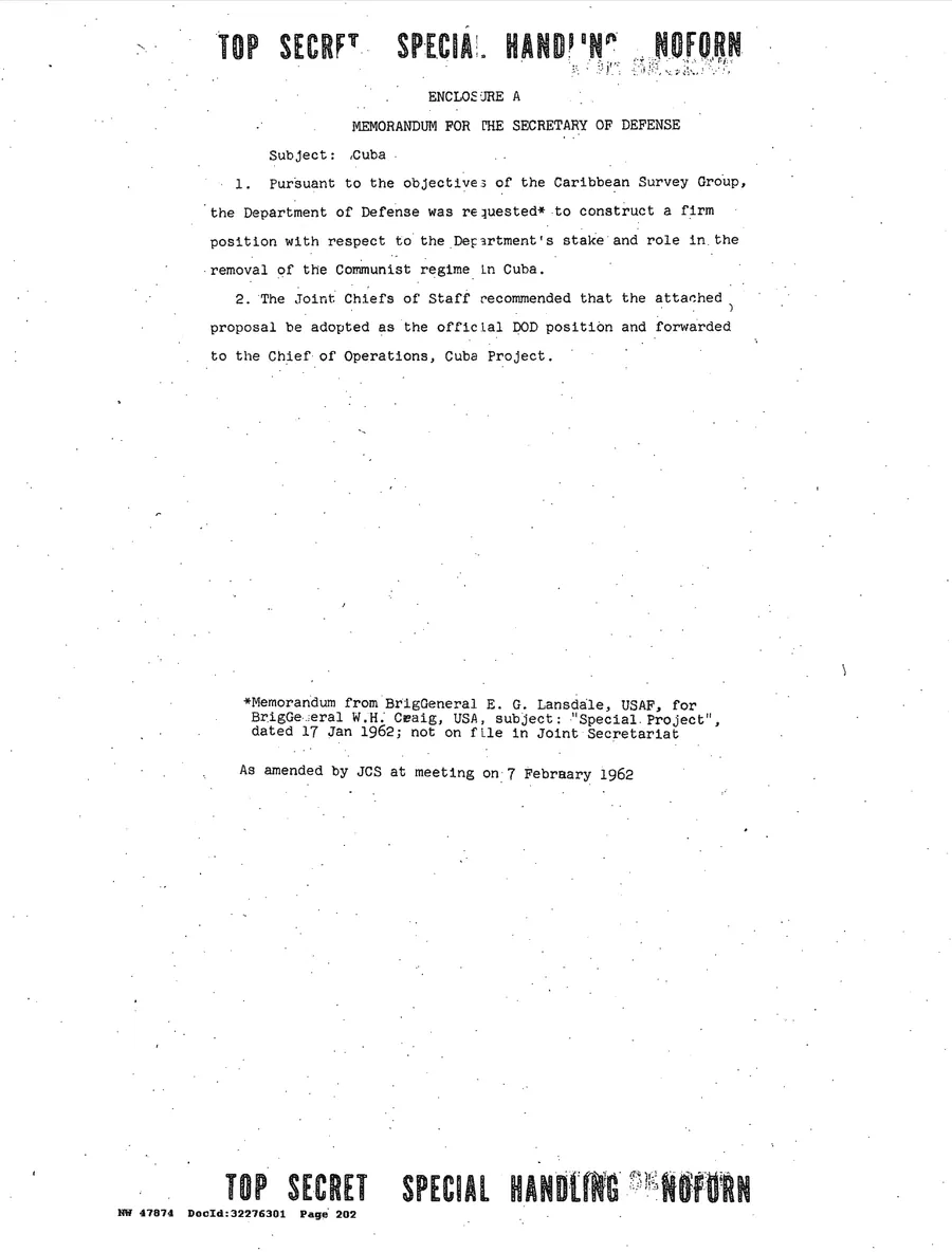 Justification for US Military Intervention in Cuba — leaf 44, facsimile of the released scan