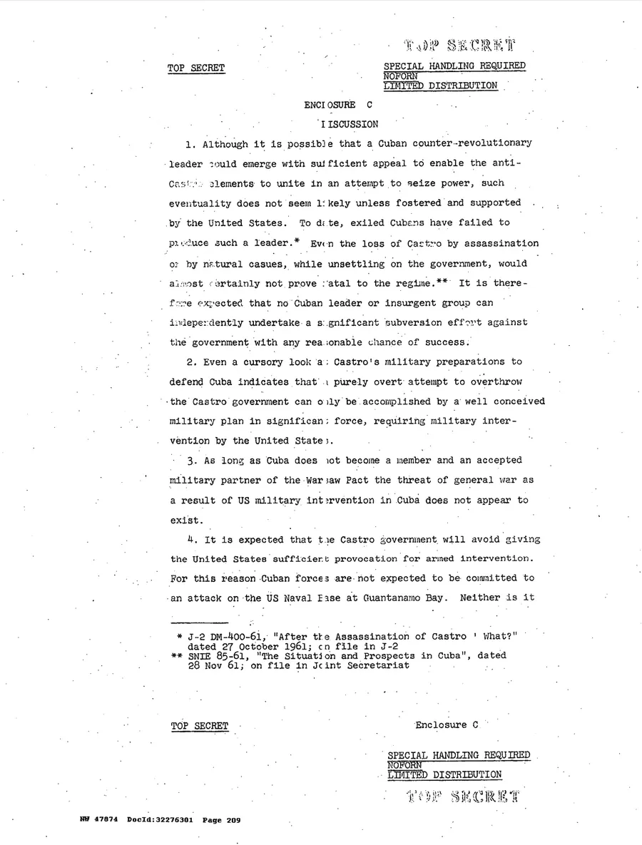 Justification for US Military Intervention in Cuba — leaf 51, facsimile of the released scan