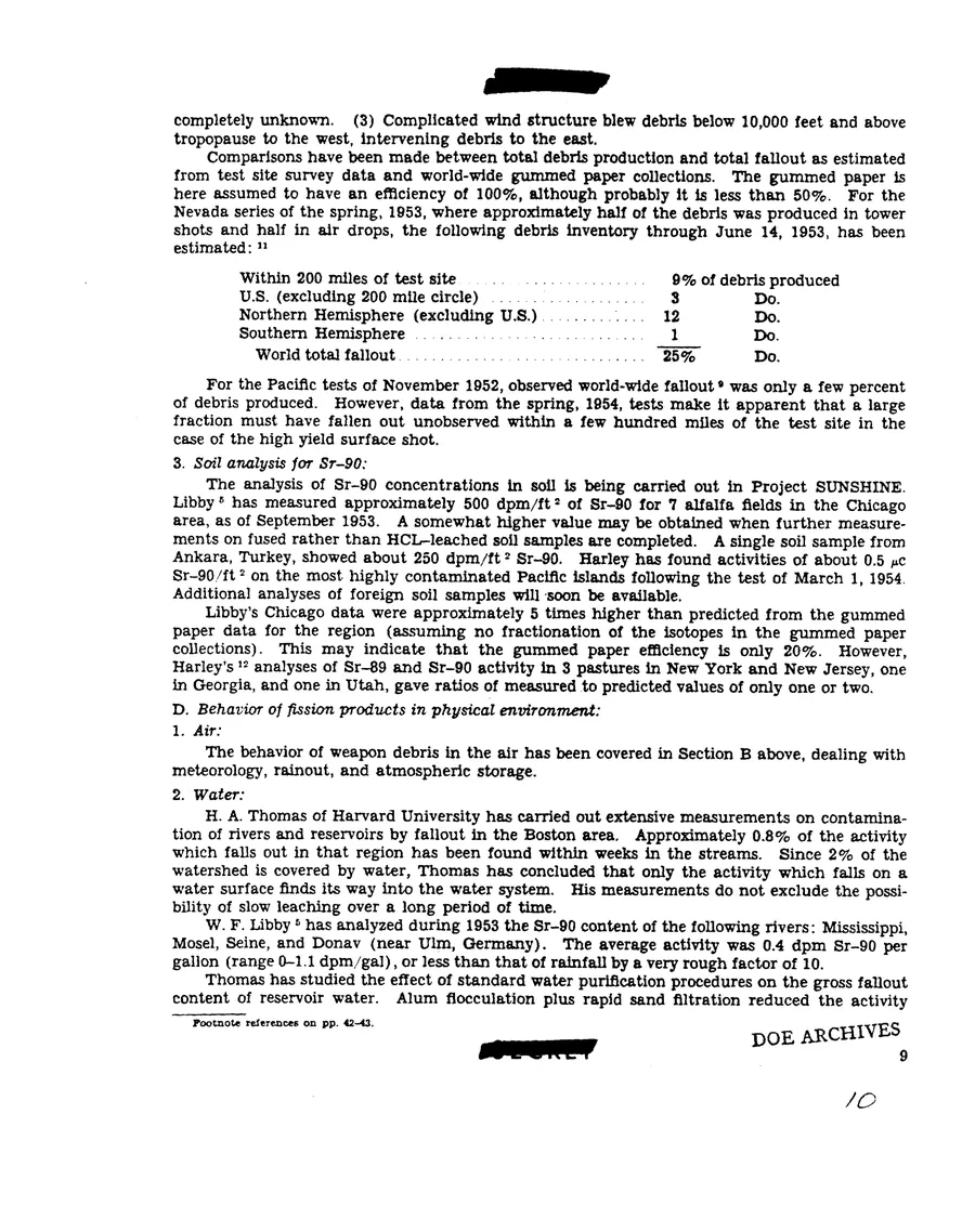 Report on Project Gabriel — leaf 10, printed page 9, facsimile of the released scan