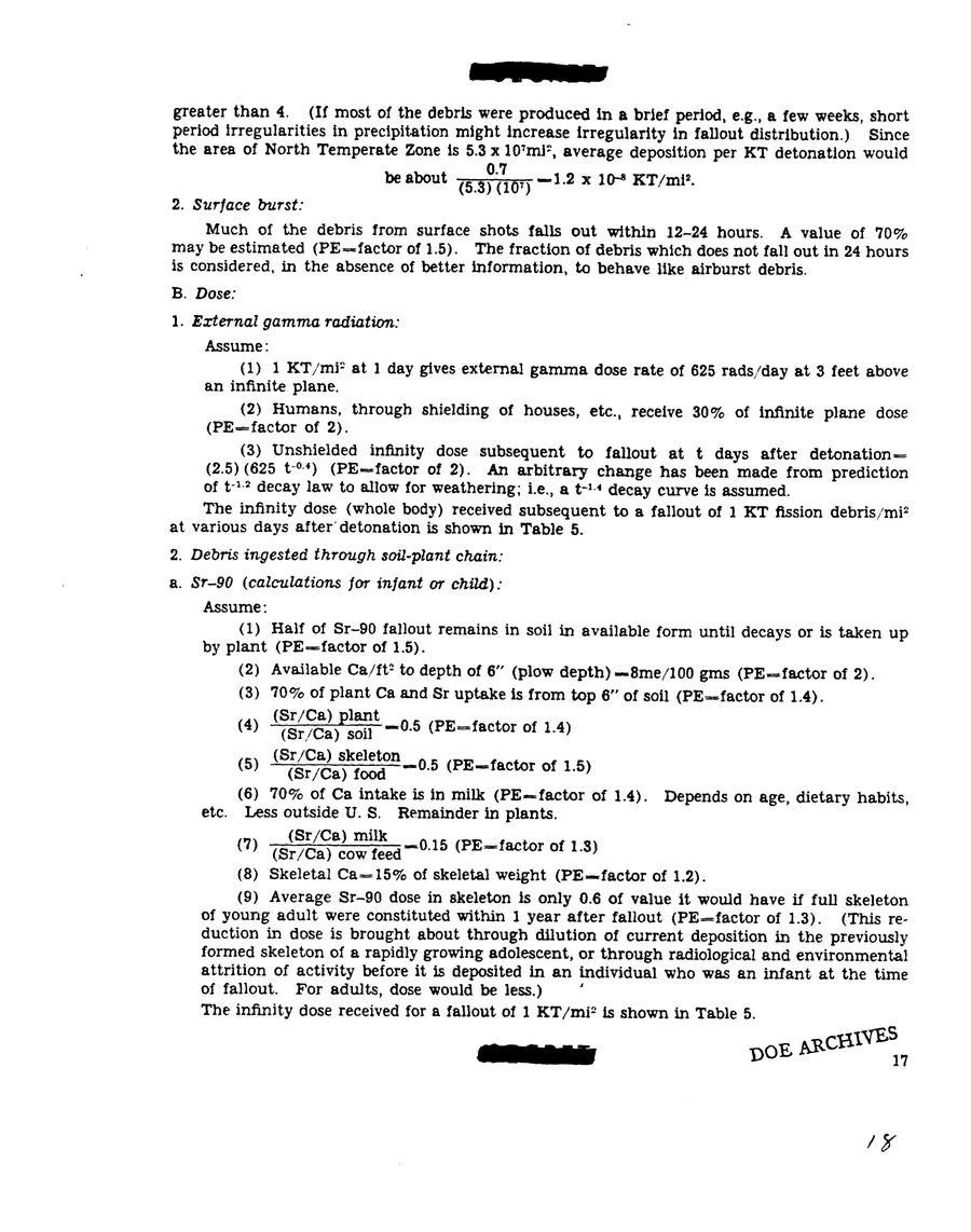 Report on Project Gabriel — leaf 18, printed page 17, facsimile of the released scan