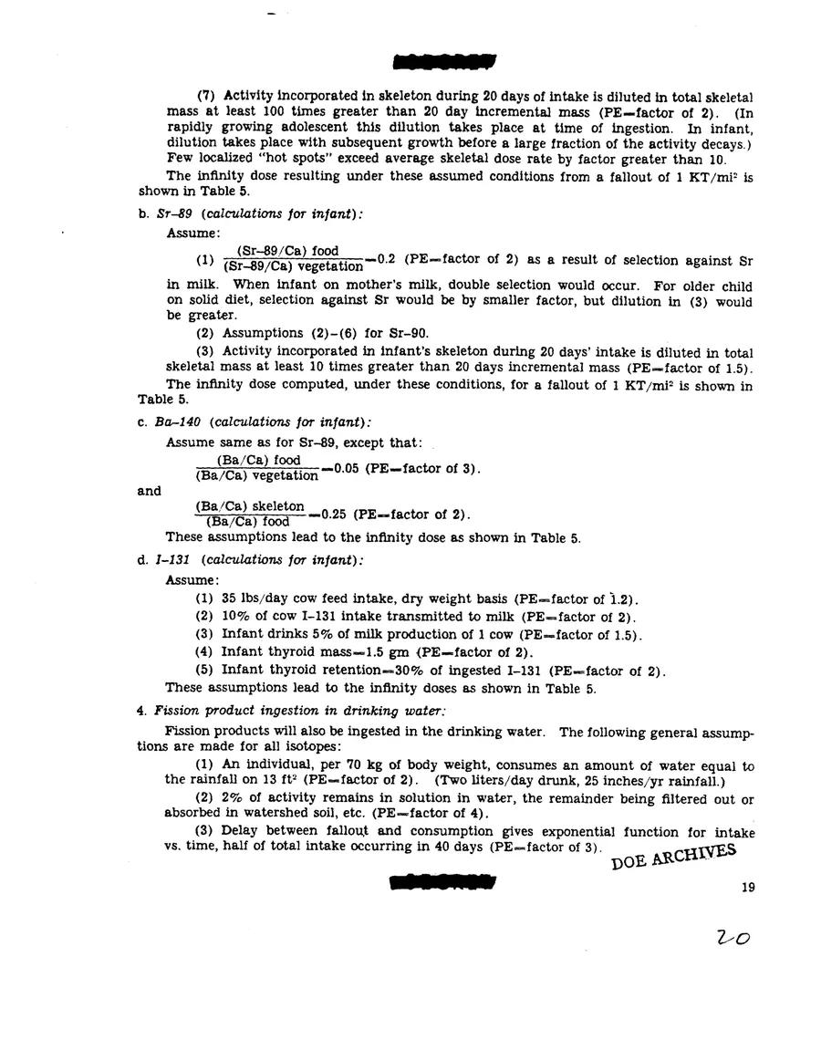 Report on Project Gabriel — leaf 20, printed page 19, facsimile of the released scan