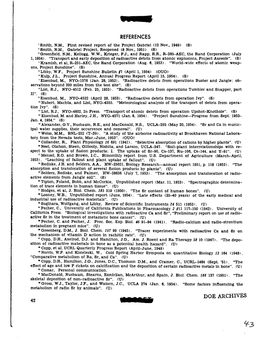 Report on Project Gabriel — leaf 34, printed page 42, facsimile of the released scan