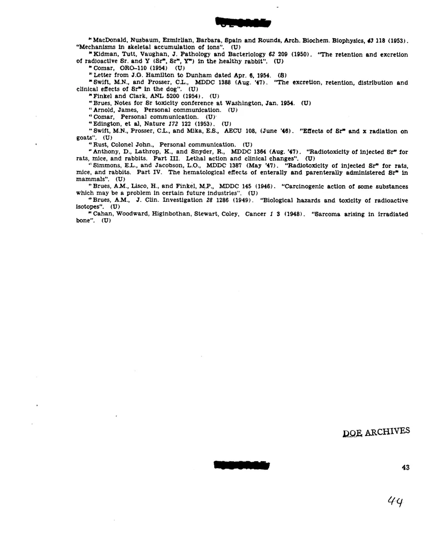Report on Project Gabriel — leaf 35, printed page 43, facsimile of the released scan