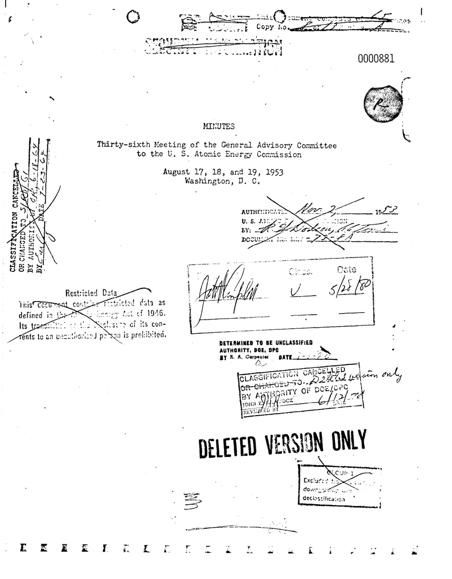Report on Project Gabriel — leaf 36, facsimile of the released scan
