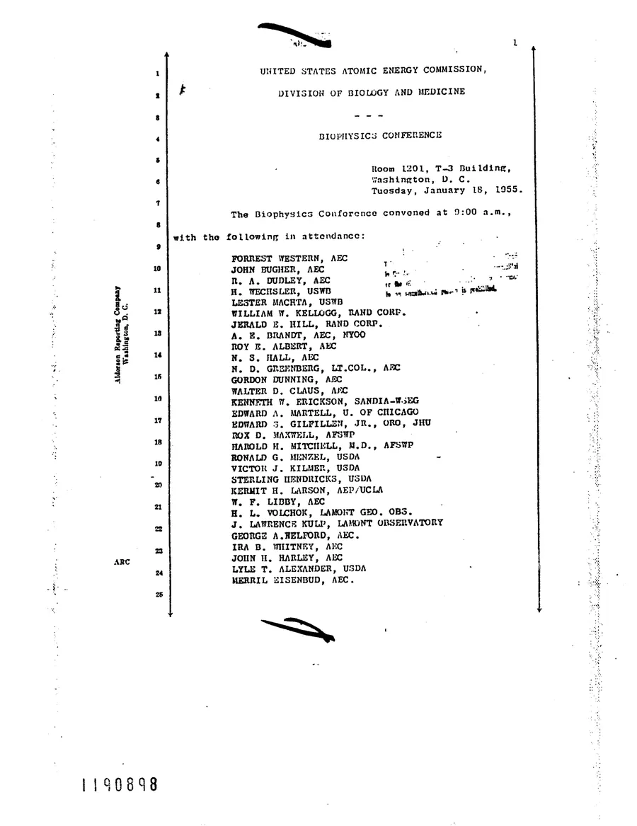 Report on Project Gabriel — leaf 68, printed page 1, facsimile of the released scan