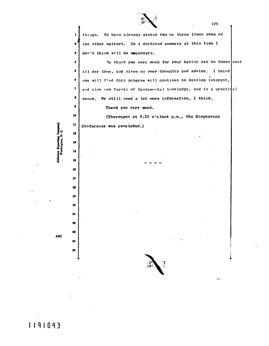 Report on Project Gabriel — leaf 80, printed page 196, facsimile of the released scan