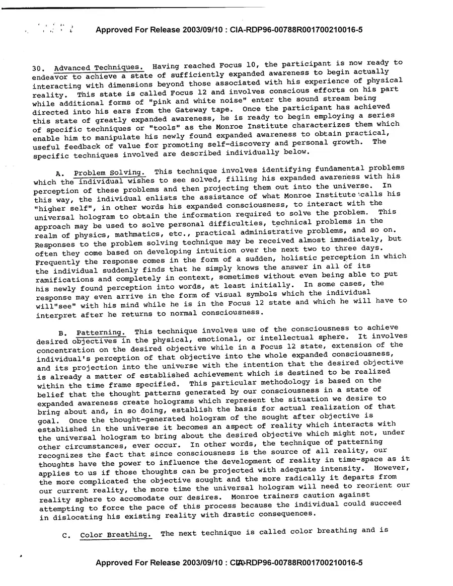 The Gateway Process — Department of the Army, 1983: source page 22 of 29, the released scan