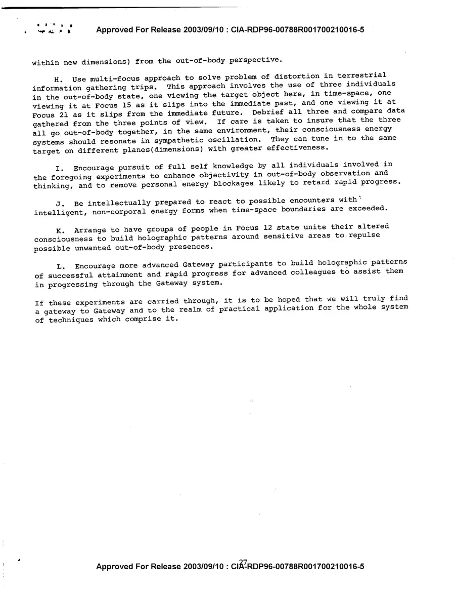 The Gateway Process — Department of the Army, 1983: source page 28 of 29, the released scan