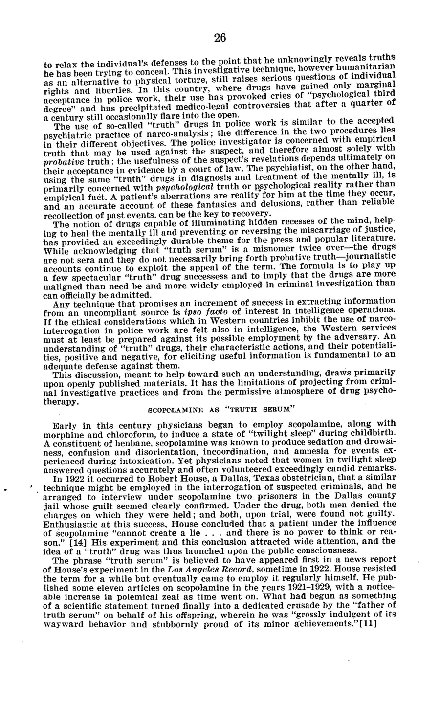 The 1977 MKULTRA hearing — United States Senate, 1977: source page 30 of 173, the released scan