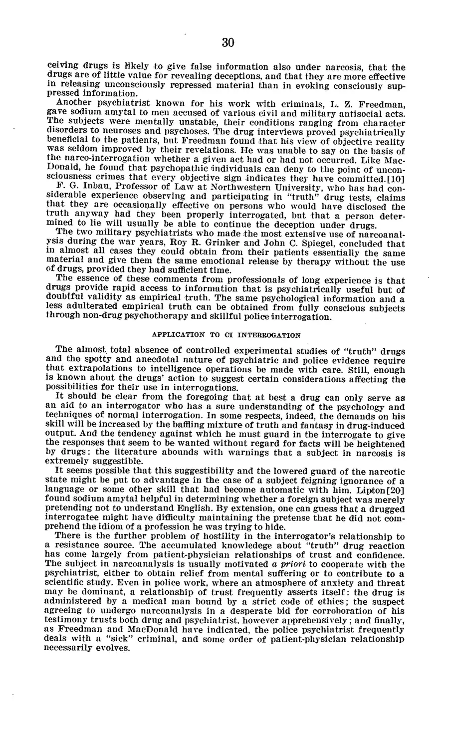 The 1977 MKULTRA hearing — United States Senate, 1977: source page 34 of 173, the released scan