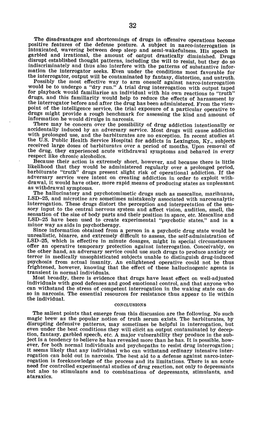 The 1977 MKULTRA hearing — United States Senate, 1977: source page 36 of 173, the released scan