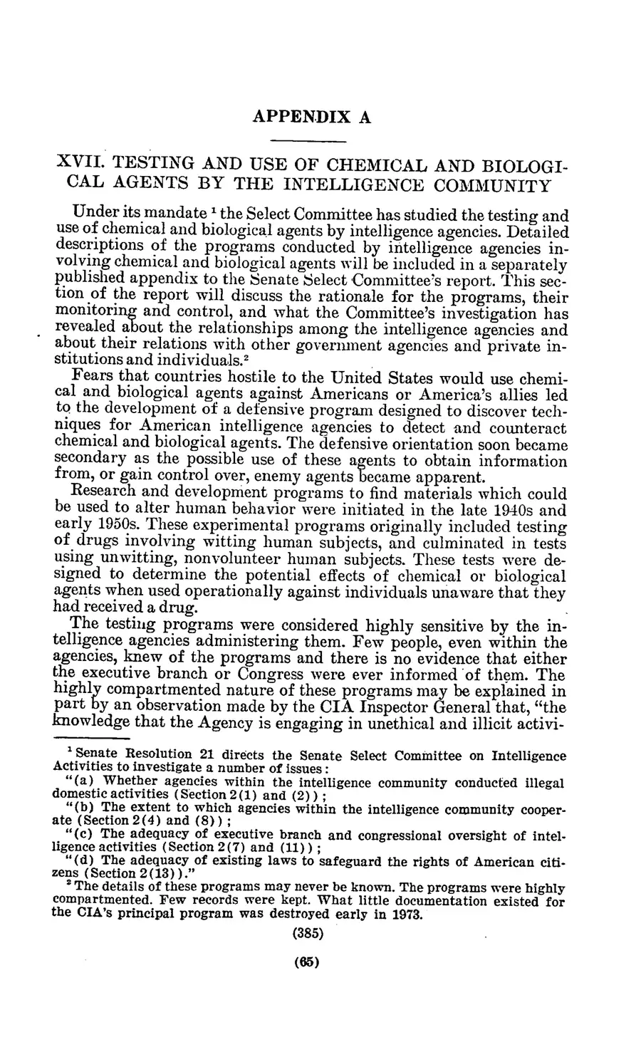 The 1977 MKULTRA hearing — United States Senate, 1977: source page 68 of 173, the released scan