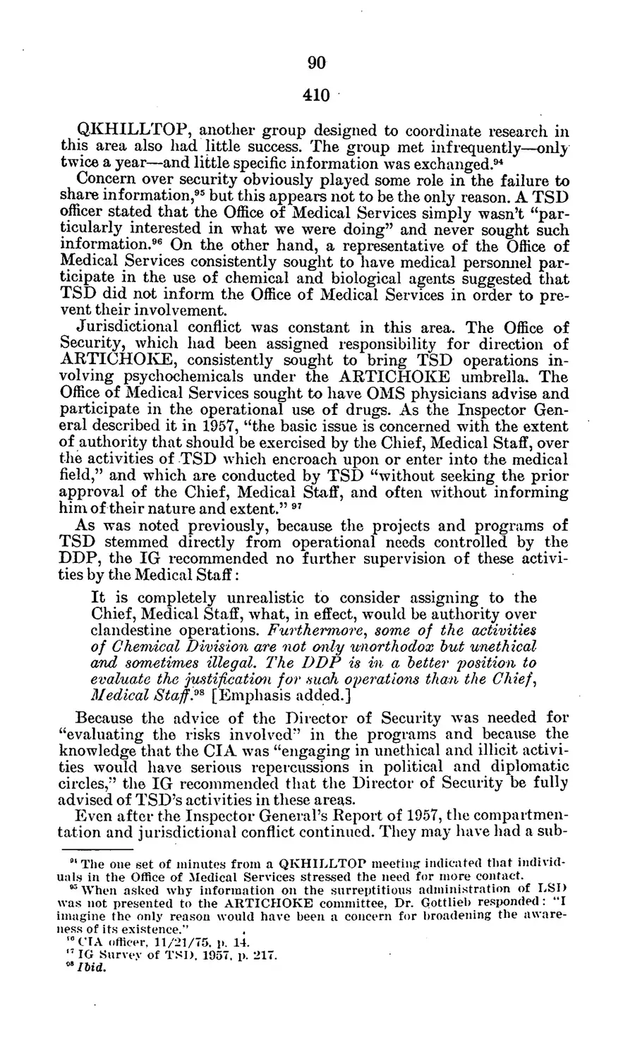 The 1977 MKULTRA hearing — United States Senate, 1977: source page 93 of 173, the released scan