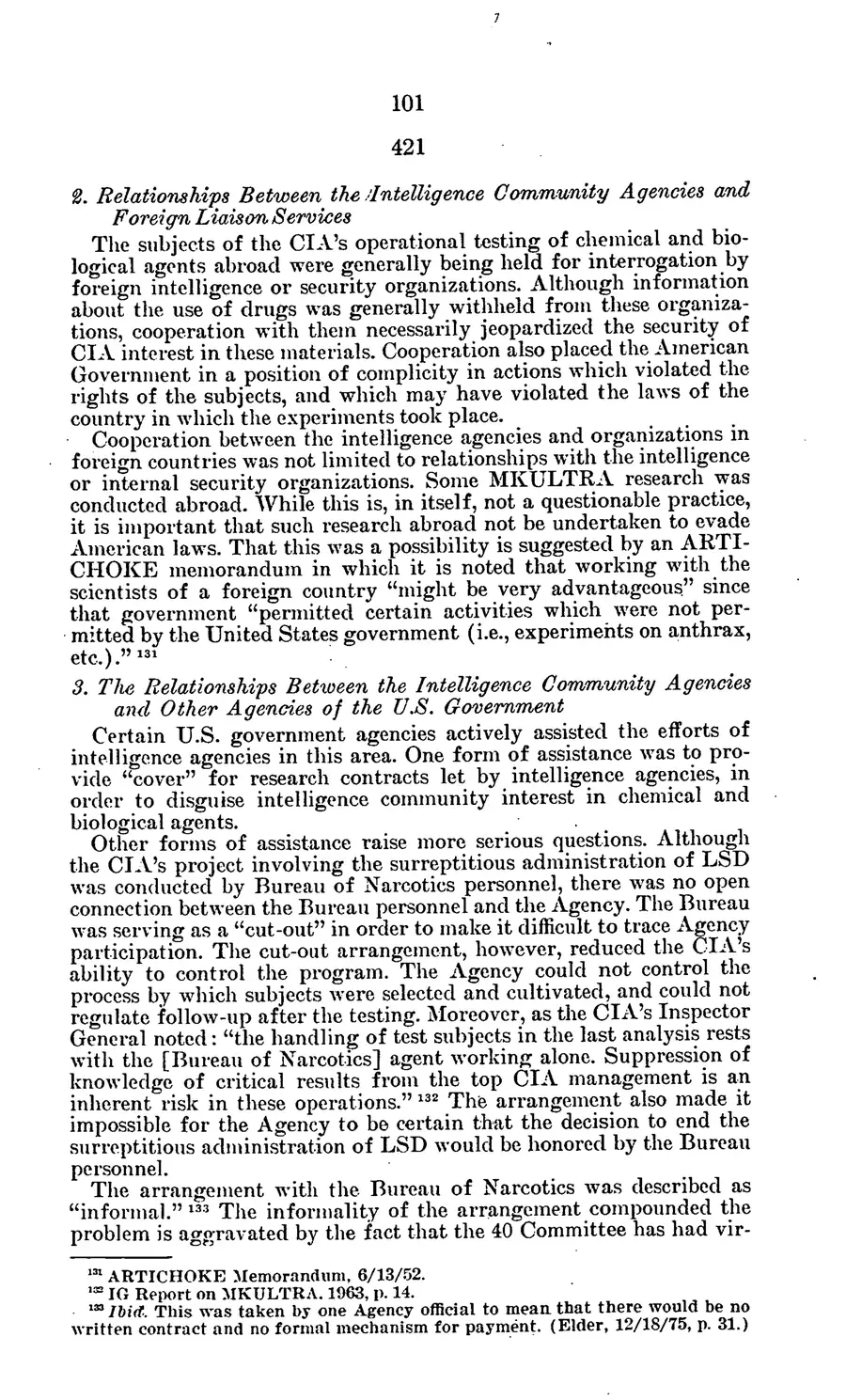 The 1977 MKULTRA hearing — United States Senate, 1977: source page 104 of 173, the released scan