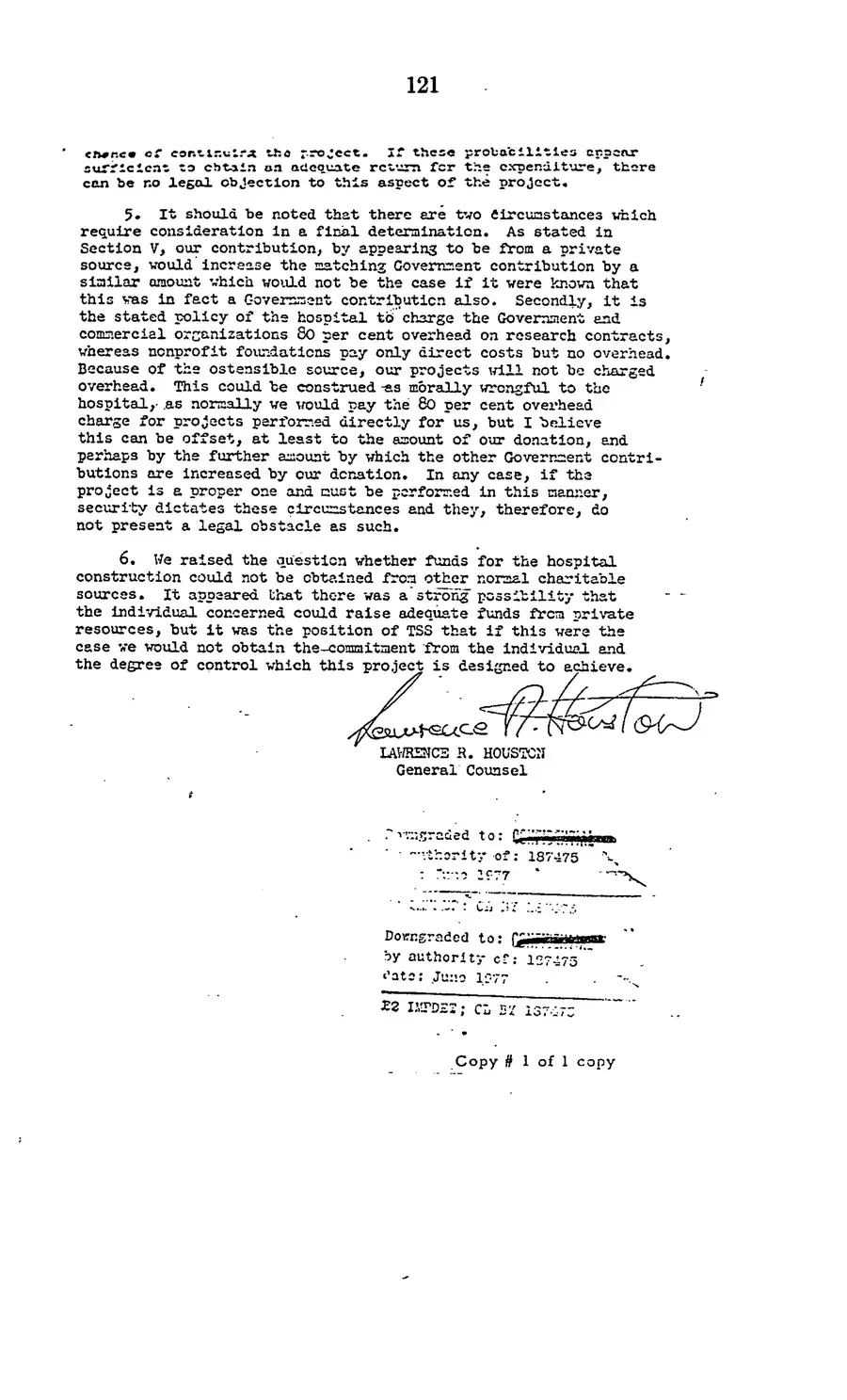 The 1977 MKULTRA hearing — United States Senate, 1977: source page 123 of 173, the released scan