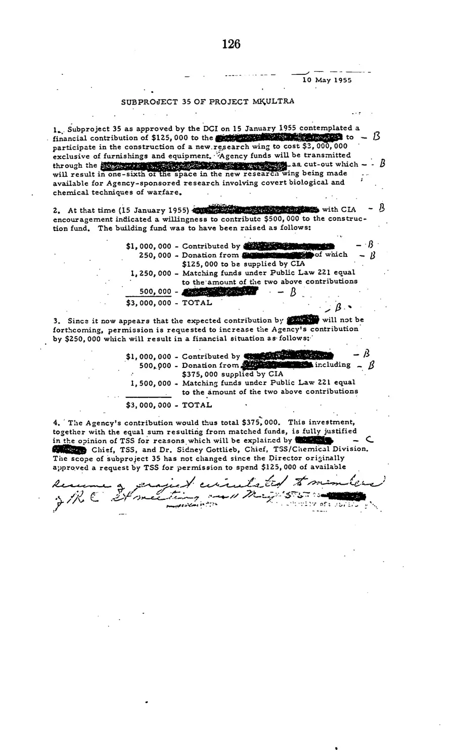 The 1977 MKULTRA hearing — United States Senate, 1977: source page 128 of 173, the released scan
