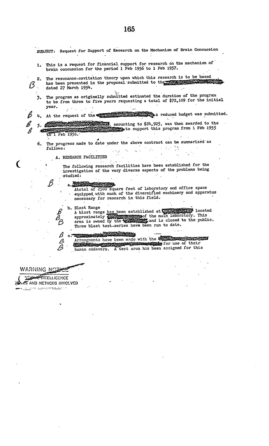 The 1977 MKULTRA hearing — United States Senate, 1977: source page 167 of 173, the released scan