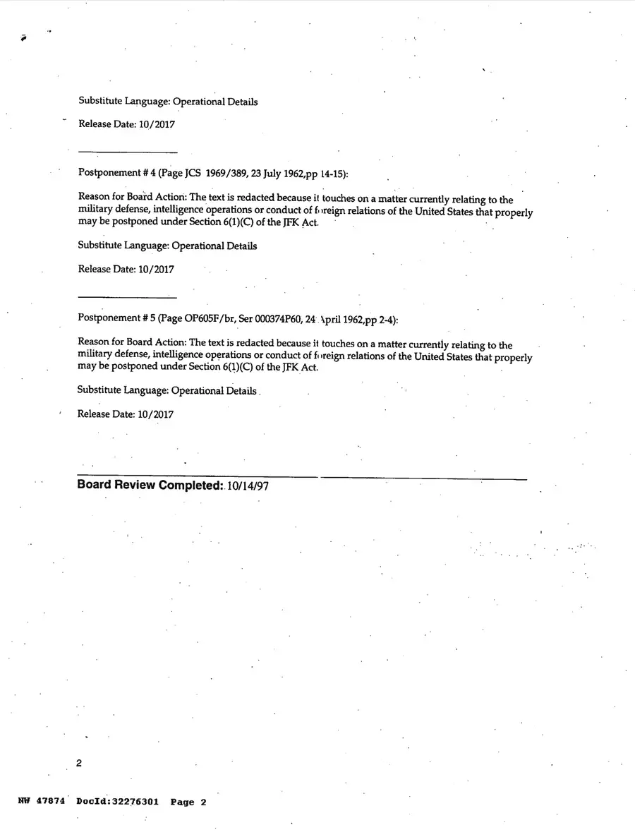 Operation Northwoods — Joint Chiefs of Staff, 1962: source page 3 of 212, the released scan