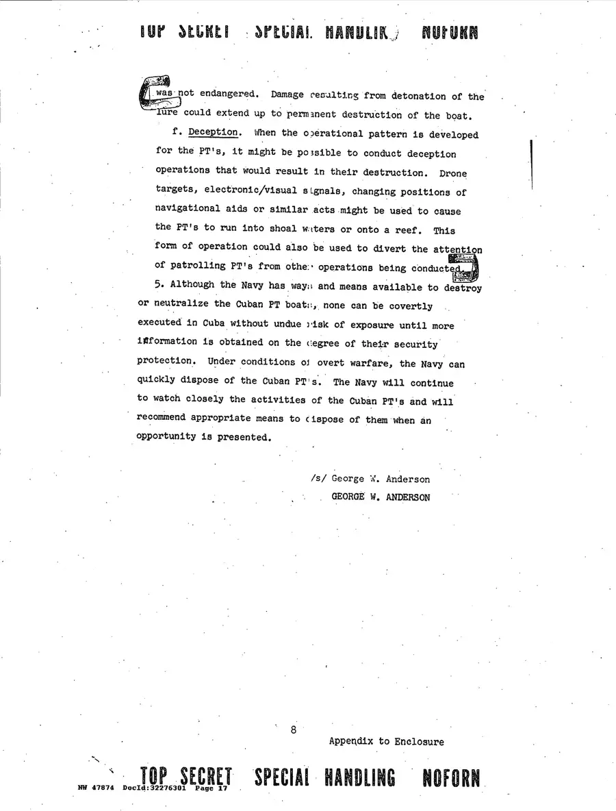Operation Northwoods — Joint Chiefs of Staff, 1962: source page 17 of 212, the released scan