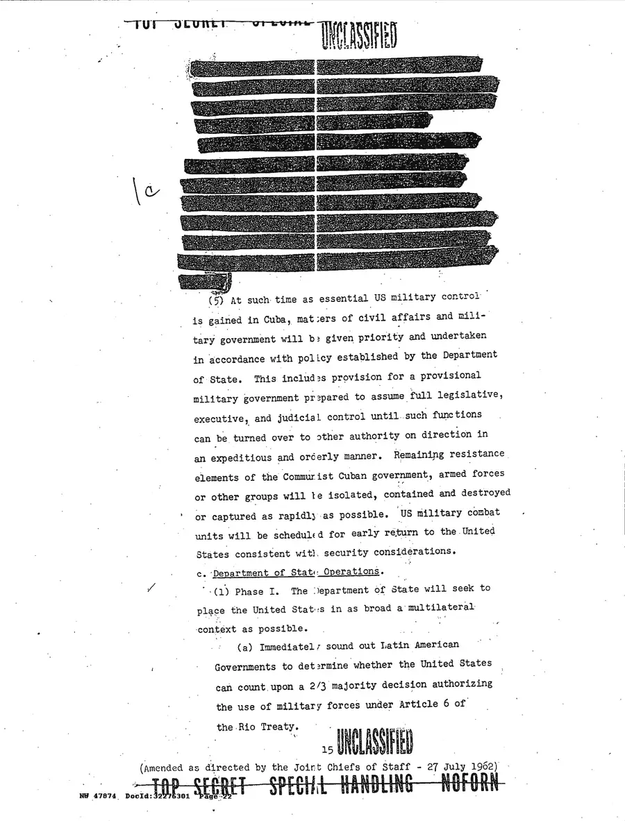 Operation Northwoods — Joint Chiefs of Staff, 1962: source page 22 of 212, the released scan