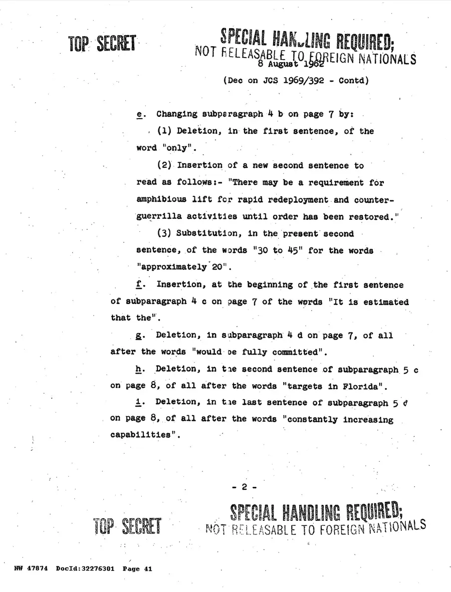 Operation Northwoods — Joint Chiefs of Staff, 1962: source page 41 of 212, the released scan