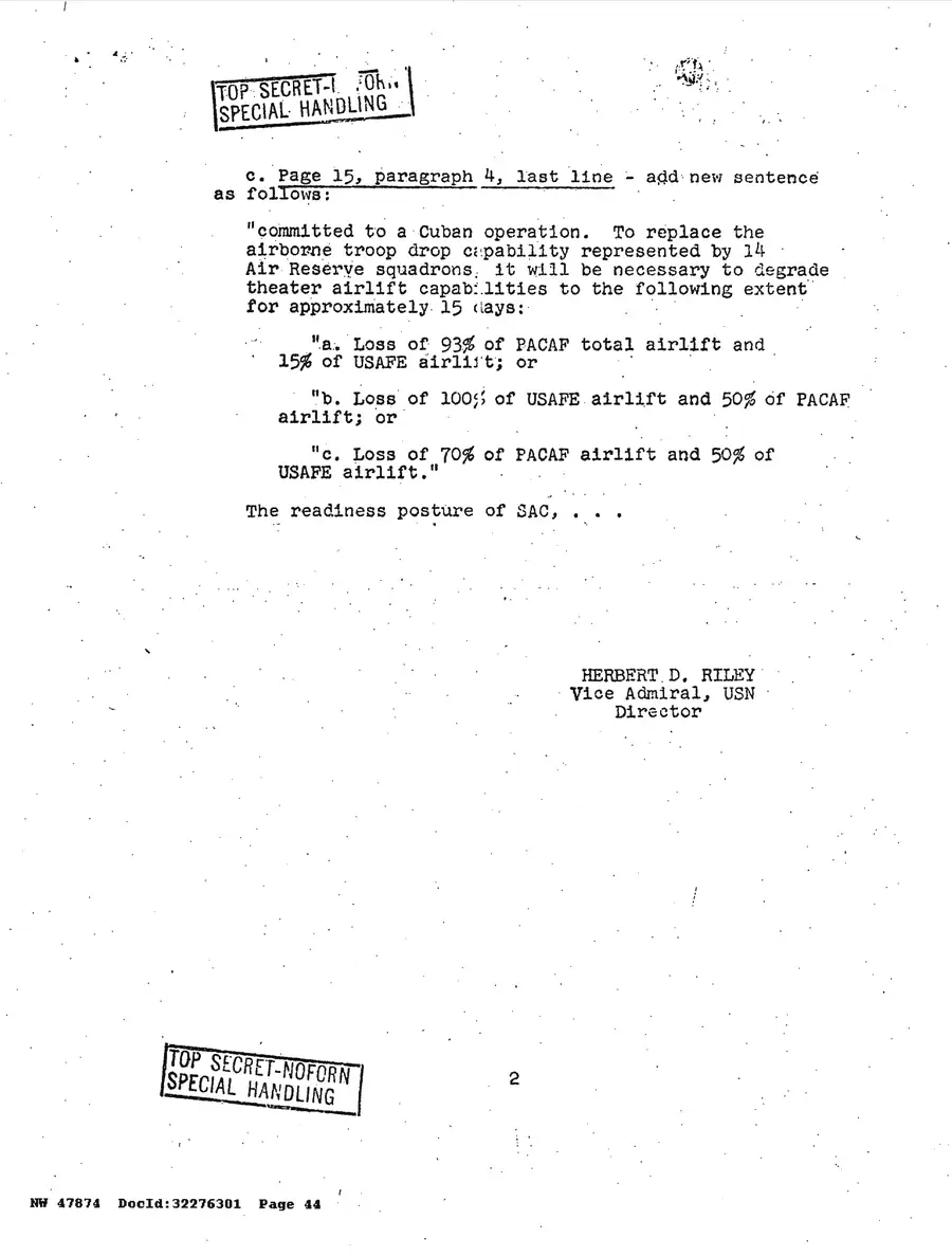 Operation Northwoods — Joint Chiefs of Staff, 1962: source page 44 of 212, the released scan