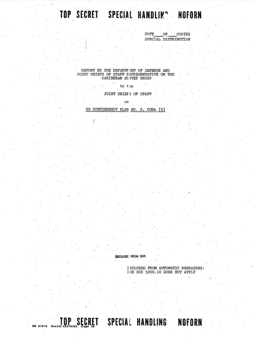 Operation Northwoods — Joint Chiefs of Staff, 1962: source page 56 of 212, the released scan