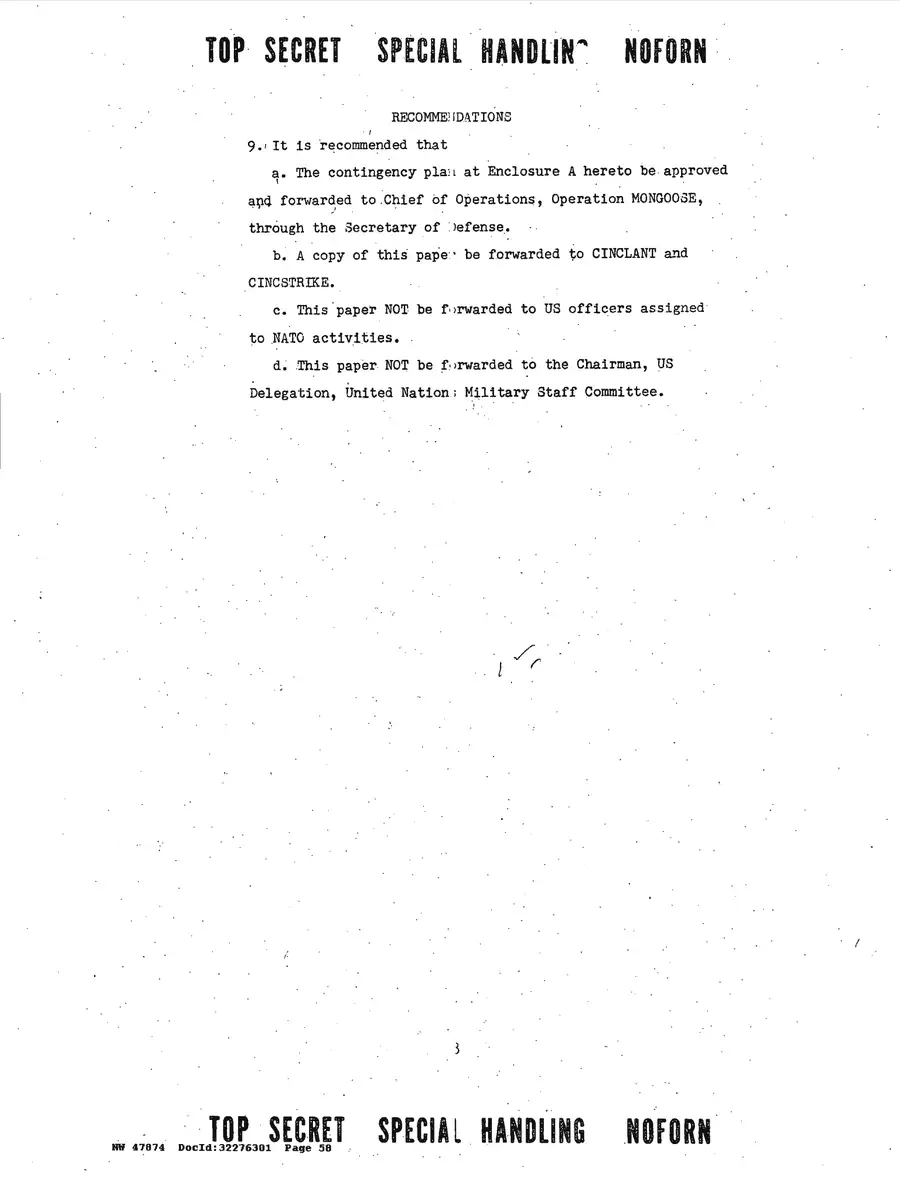 Operation Northwoods — Joint Chiefs of Staff, 1962: source page 58 of 212, the released scan