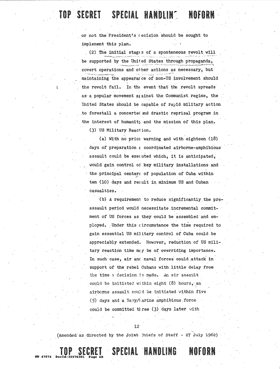 Operation Northwoods — Joint Chiefs of Staff, 1962: source page 68 of 212, the released scan