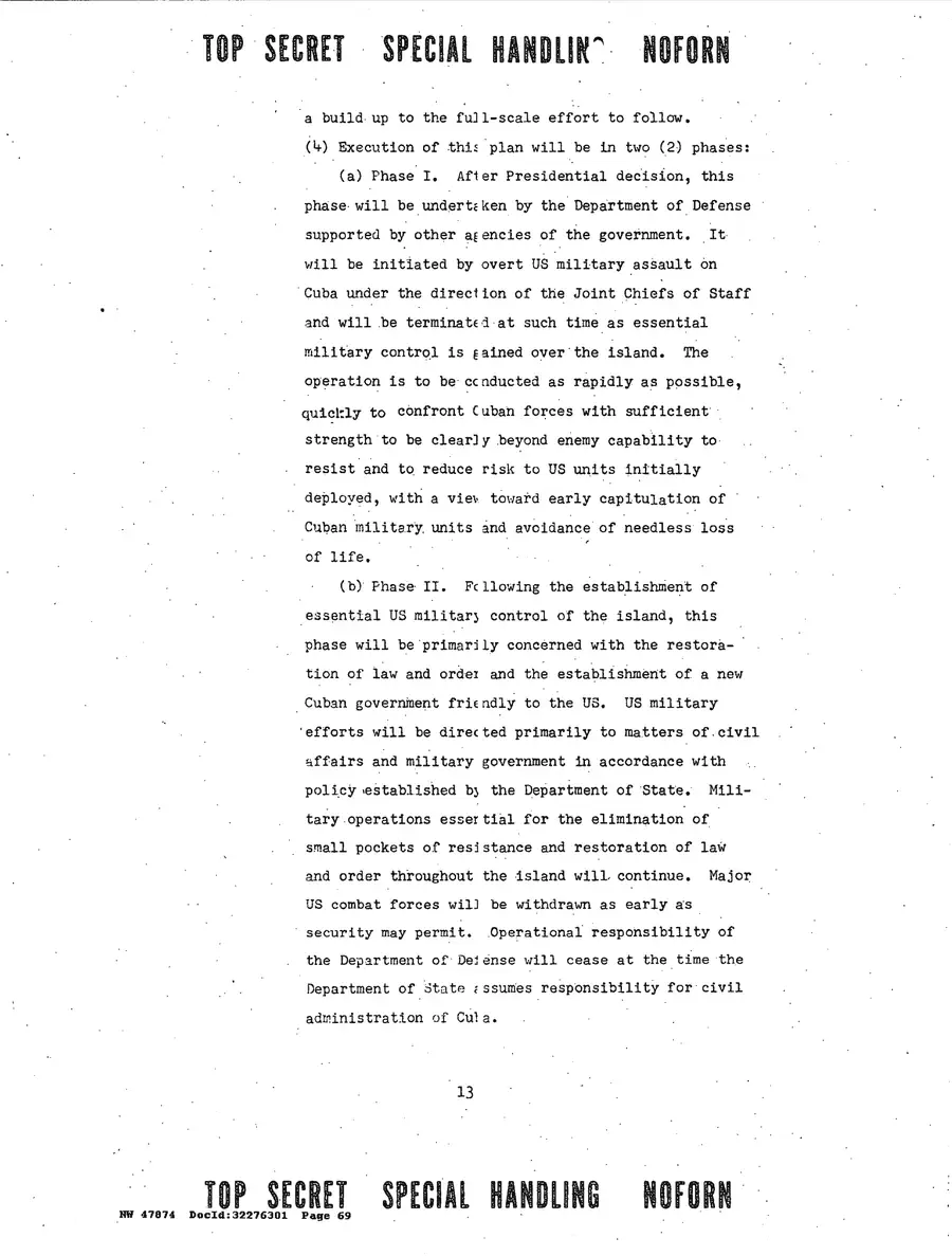 Operation Northwoods — Joint Chiefs of Staff, 1962: source page 69 of 212, the released scan