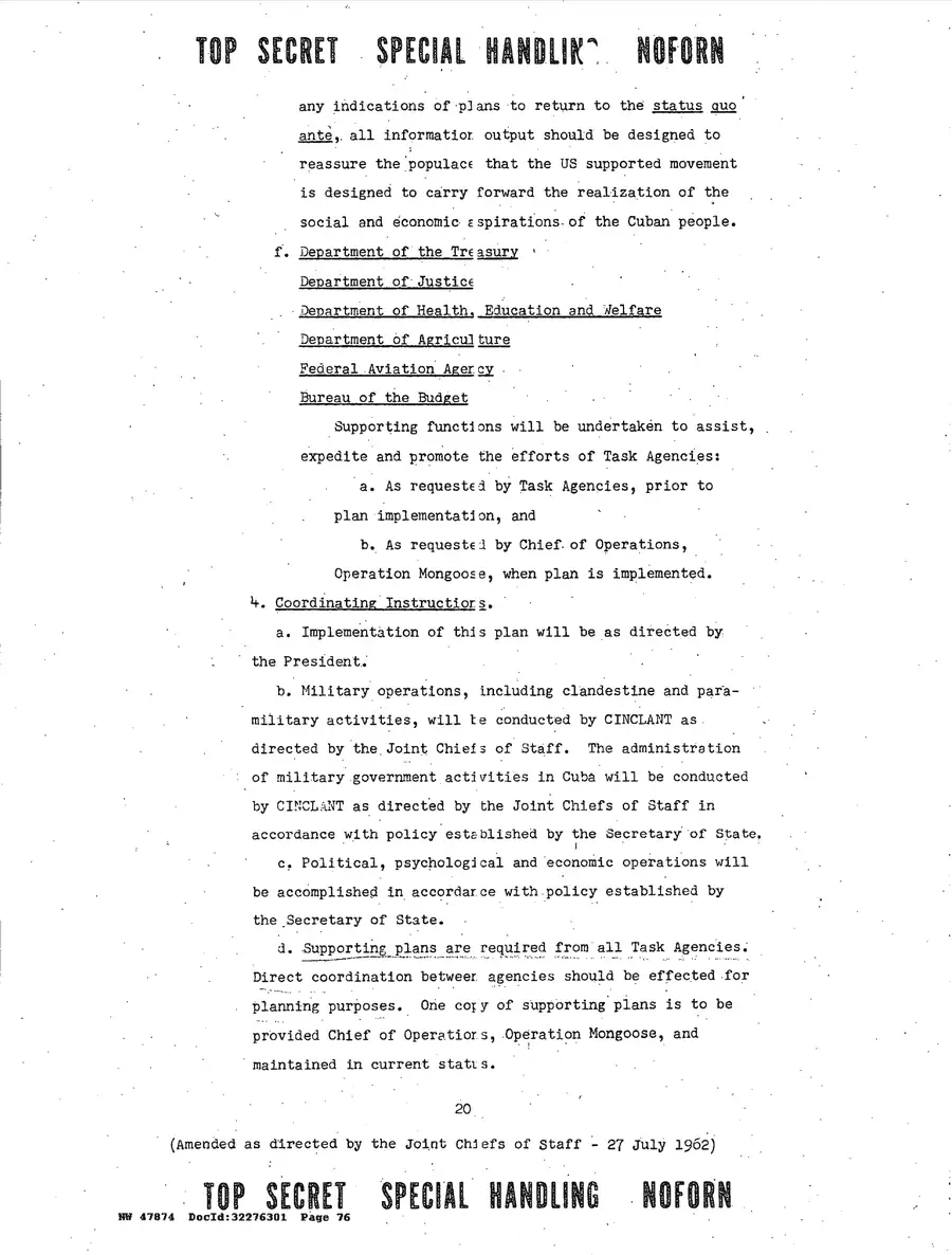 Operation Northwoods — Joint Chiefs of Staff, 1962: source page 76 of 212, the released scan