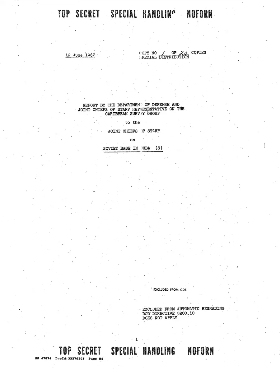 Operation Northwoods — Joint Chiefs of Staff, 1962: source page 84 of 212, the released scan