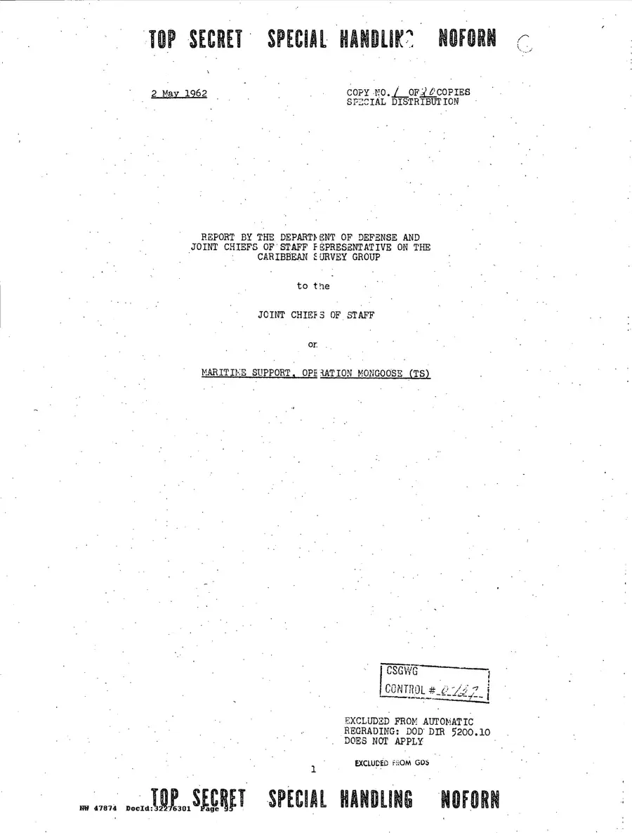 Operation Northwoods — Joint Chiefs of Staff, 1962: source page 95 of 212, the released scan