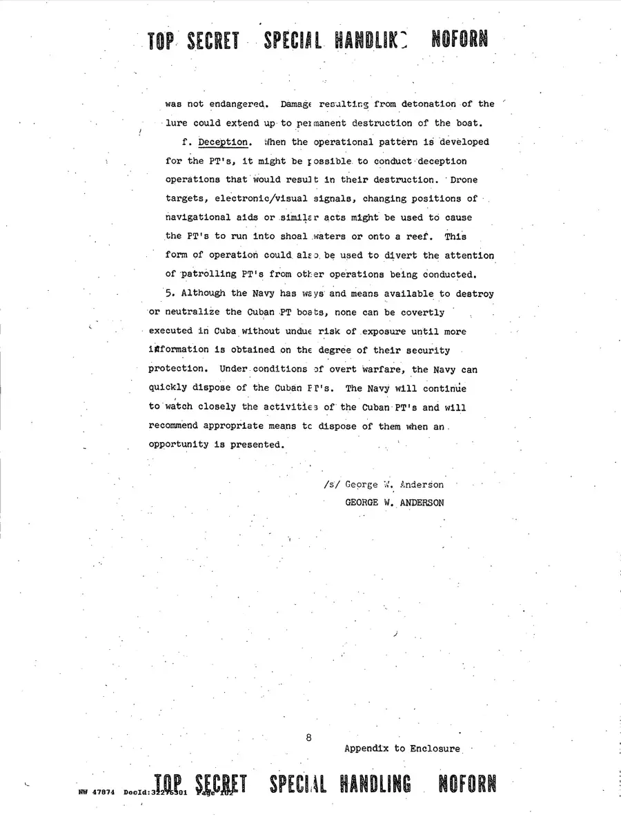 Operation Northwoods — Joint Chiefs of Staff, 1962: source page 102 of 212, the released scan