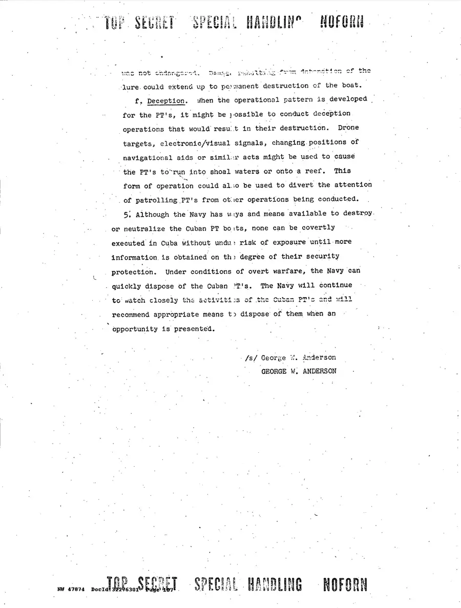 Operation Northwoods — Joint Chiefs of Staff, 1962: source page 107 of 212, the released scan