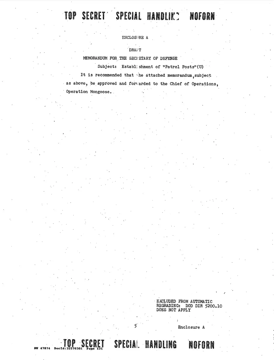 Operation Northwoods — Joint Chiefs of Staff, 1962: source page 121 of 212, the released scan