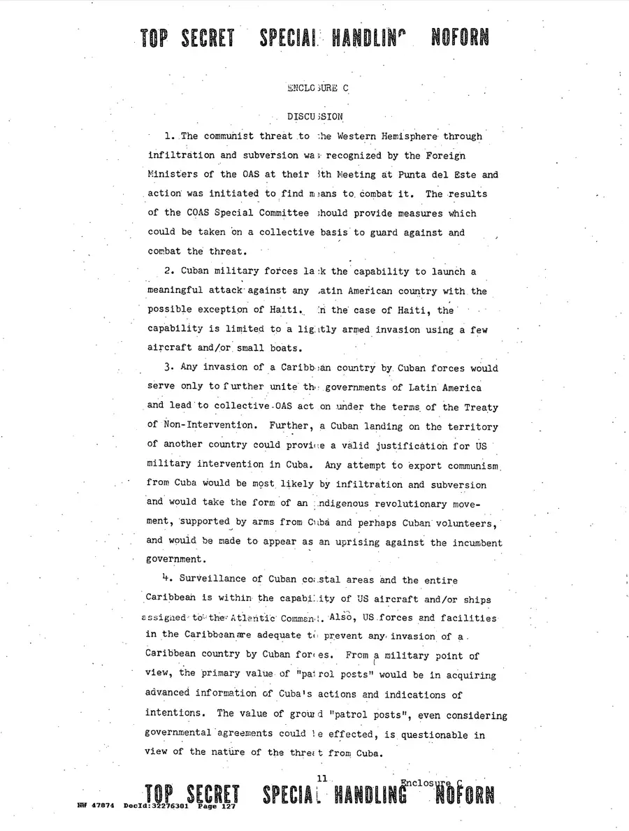 Operation Northwoods — Joint Chiefs of Staff, 1962: source page 127 of 212, the released scan
