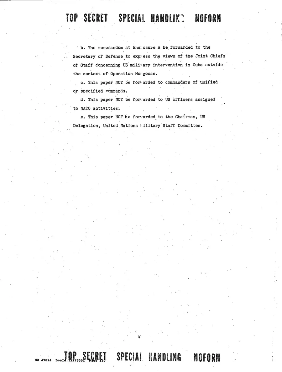 Operation Northwoods — Joint Chiefs of Staff, 1962: source page 137 of 212, the released scan