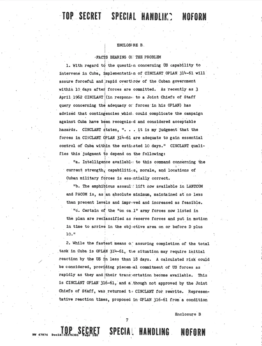 Operation Northwoods — Joint Chiefs of Staff, 1962: source page 140 of 212, the released scan