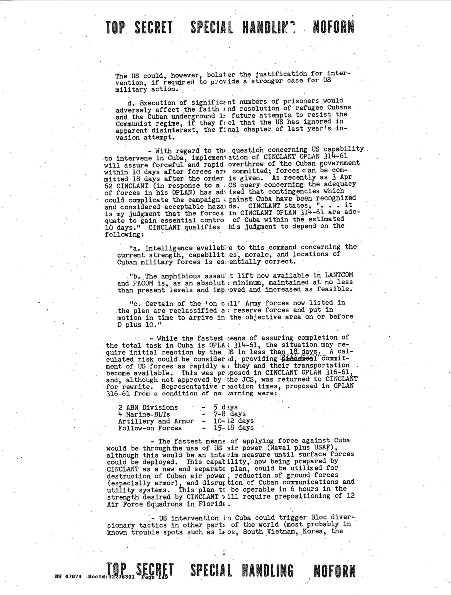 Operation Northwoods — Joint Chiefs of Staff, 1962: source page 149 of 212, the released scan