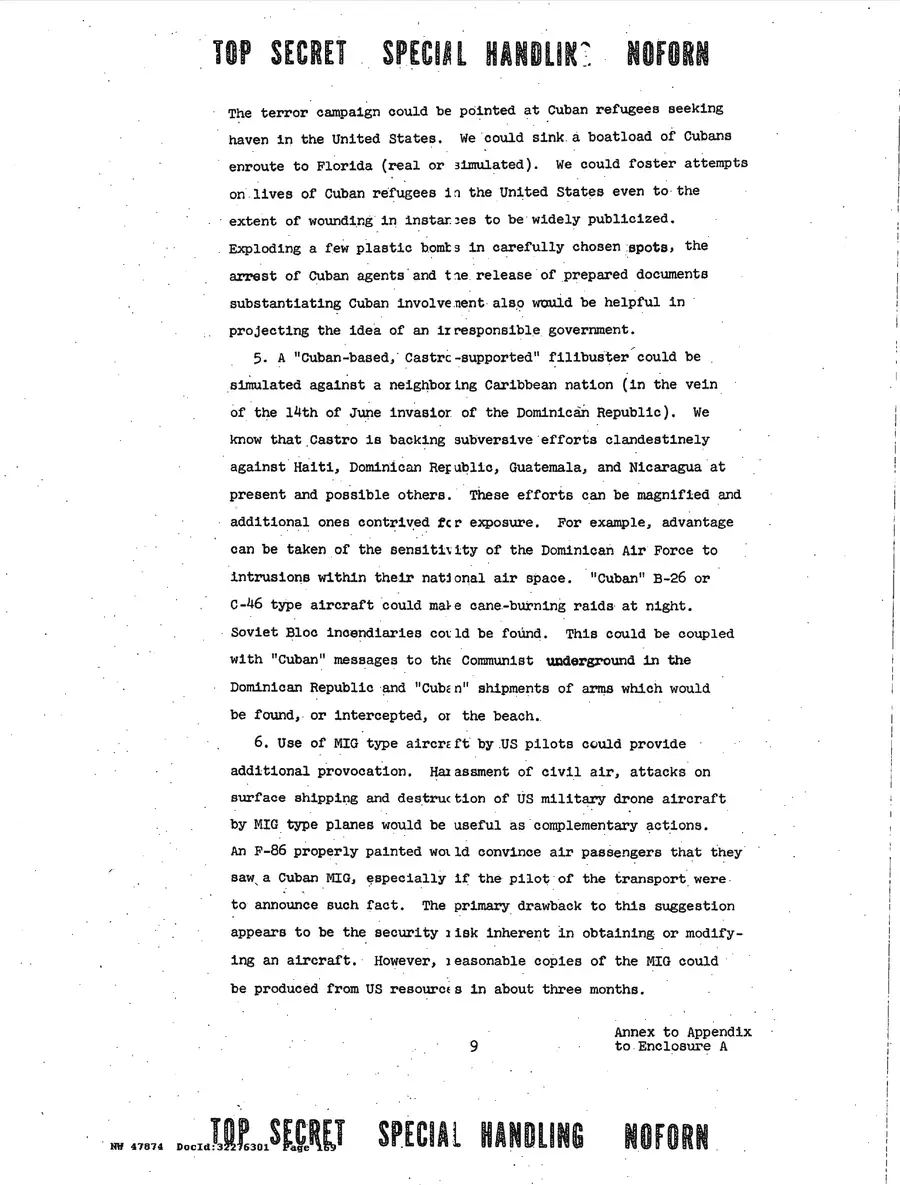 Operation Northwoods — Joint Chiefs of Staff, 1962: source page 169 of 212, the released scan