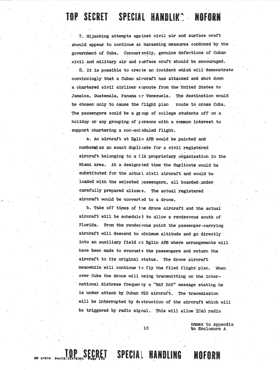 Operation Northwoods — Joint Chiefs of Staff, 1962: source page 170 of 212, the released scan