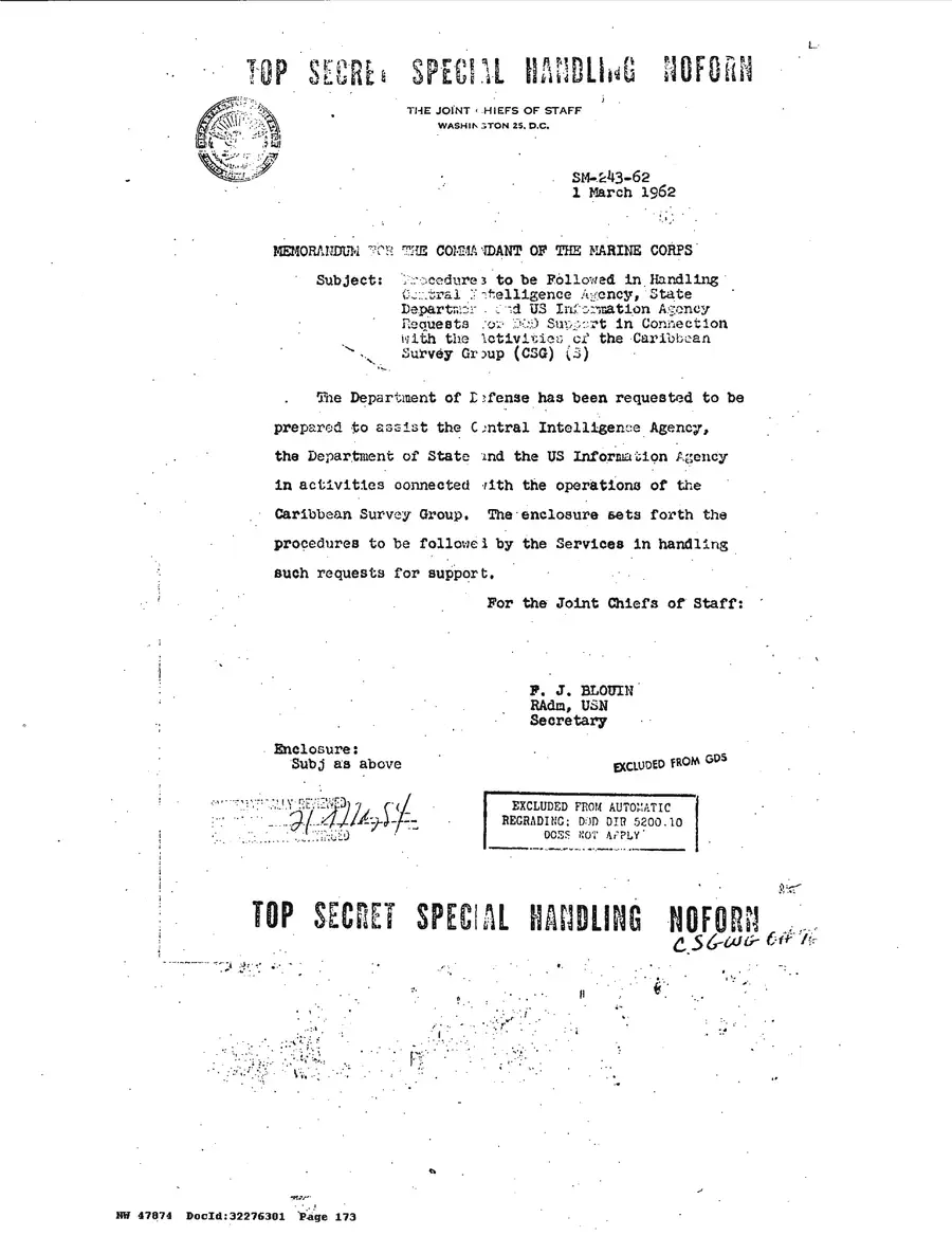 Operation Northwoods — Joint Chiefs of Staff, 1962: source page 173 of 212, the released scan